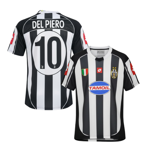 JUVENTUS CLASSIC HOME SHIRT 2002/03 + DEL PIERO 10