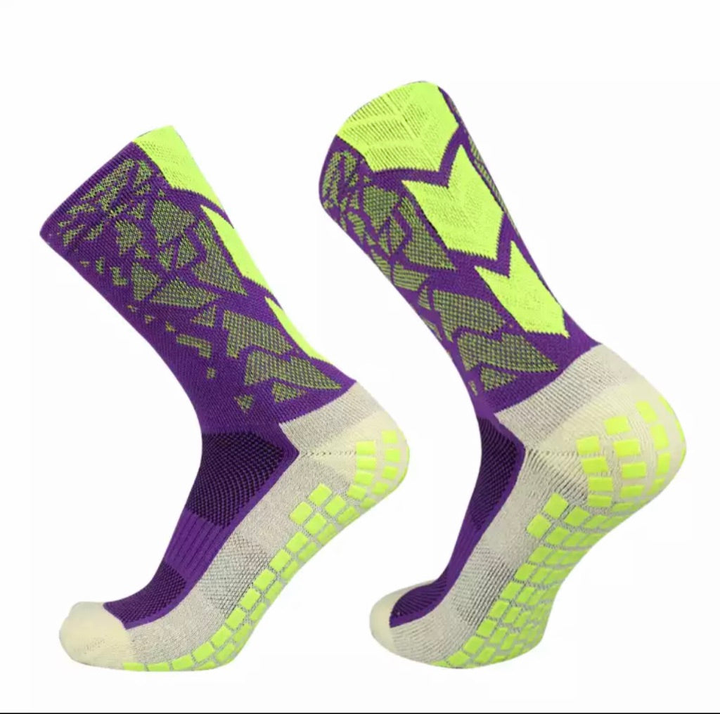Professional Grip Socks® Purple / Black