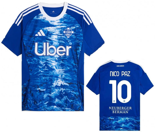 Shirt Como Nico Paz Home 2025/26 [Personalisation Included]