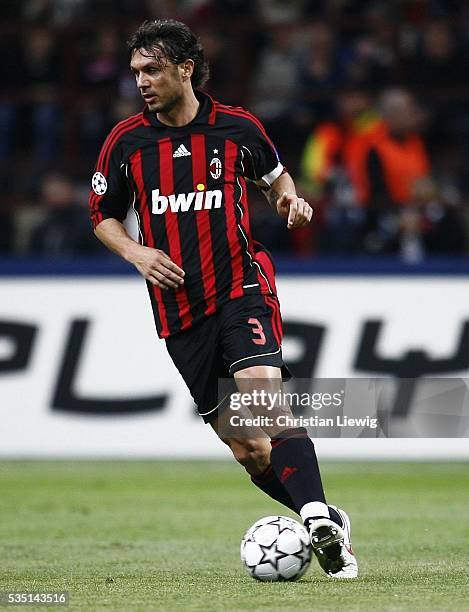 CLASSIC AC MILAN HOME SHIRT 2006-2007 + MALDINI 3